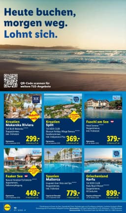 Seite 10 des Lidl Reisen Prospekts August-September Reise-Highlights