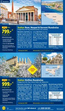 Seite 12 des Lidl Reisen Prospekts August-September Reise-Highlights