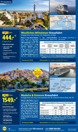 Seite 18 des Lidl Reisen Prospekts August-September Reise-Highlights
