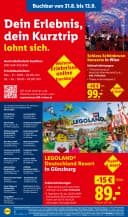 Titelblatt des Lidl Reisen Prospekts September Reise-Highlights