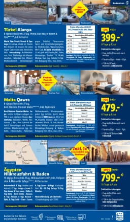 Seite 7 des Lidl Reisen Prospekts September Reise-Highlights
