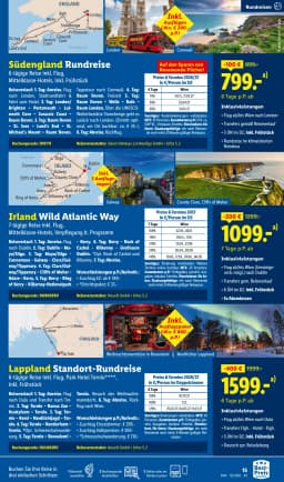 Seite 15 des Lidl Reisen Prospekts September Reise-Highlights