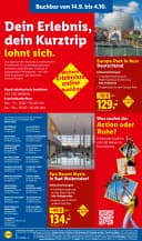Titelblatt des Lidl Reisen Prospekts September-Oktober Reise-Highlights