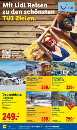 Seite 10 des Lidl Reisen Prospekts September-Oktober Reise-Highlights
