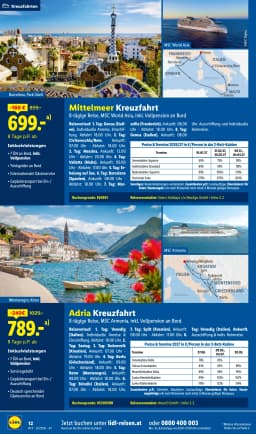 Seite 12 des Lidl Reisen Prospekts September-Oktober Reise-Highlights