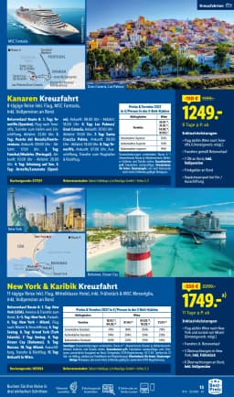 Seite 13 des Lidl Reisen Prospekts September-Oktober Reise-Highlights