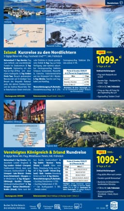 Seite 17 des Lidl Reisen Prospekts September-Oktober Reise-Highlights