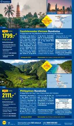 Seite 20 des Lidl Reisen Prospekts September-Oktober Reise-Highlights