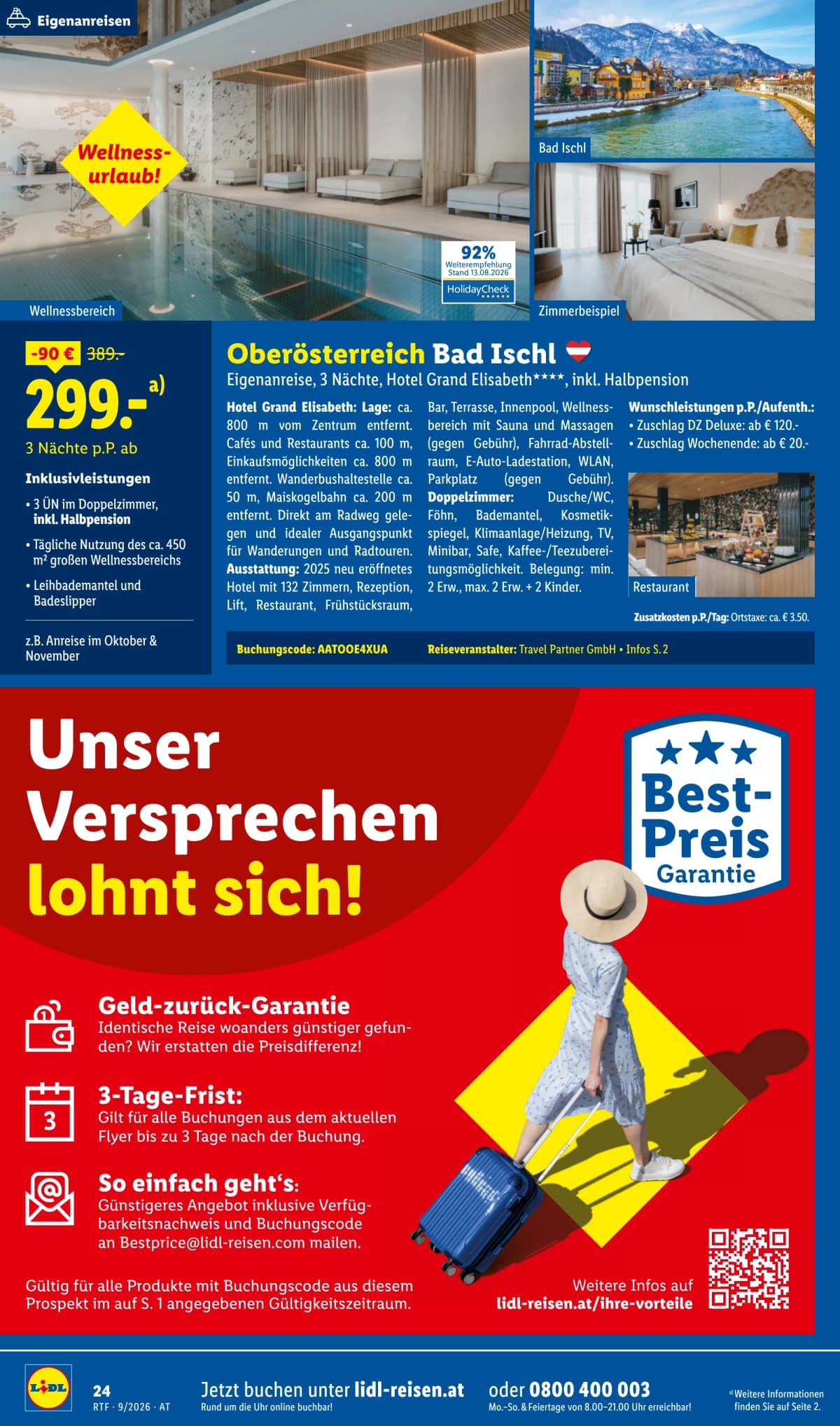 Seite 24 des Lidl Reisen Flugblatts – September-Oktober Reise-Highlights