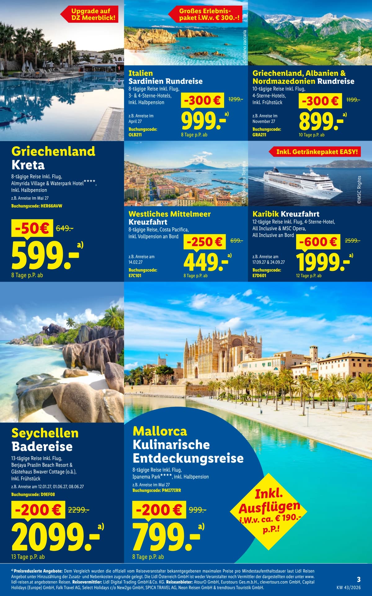 Seite 3 des Lidl Reisen Flugblatts – Sommer Verlängern