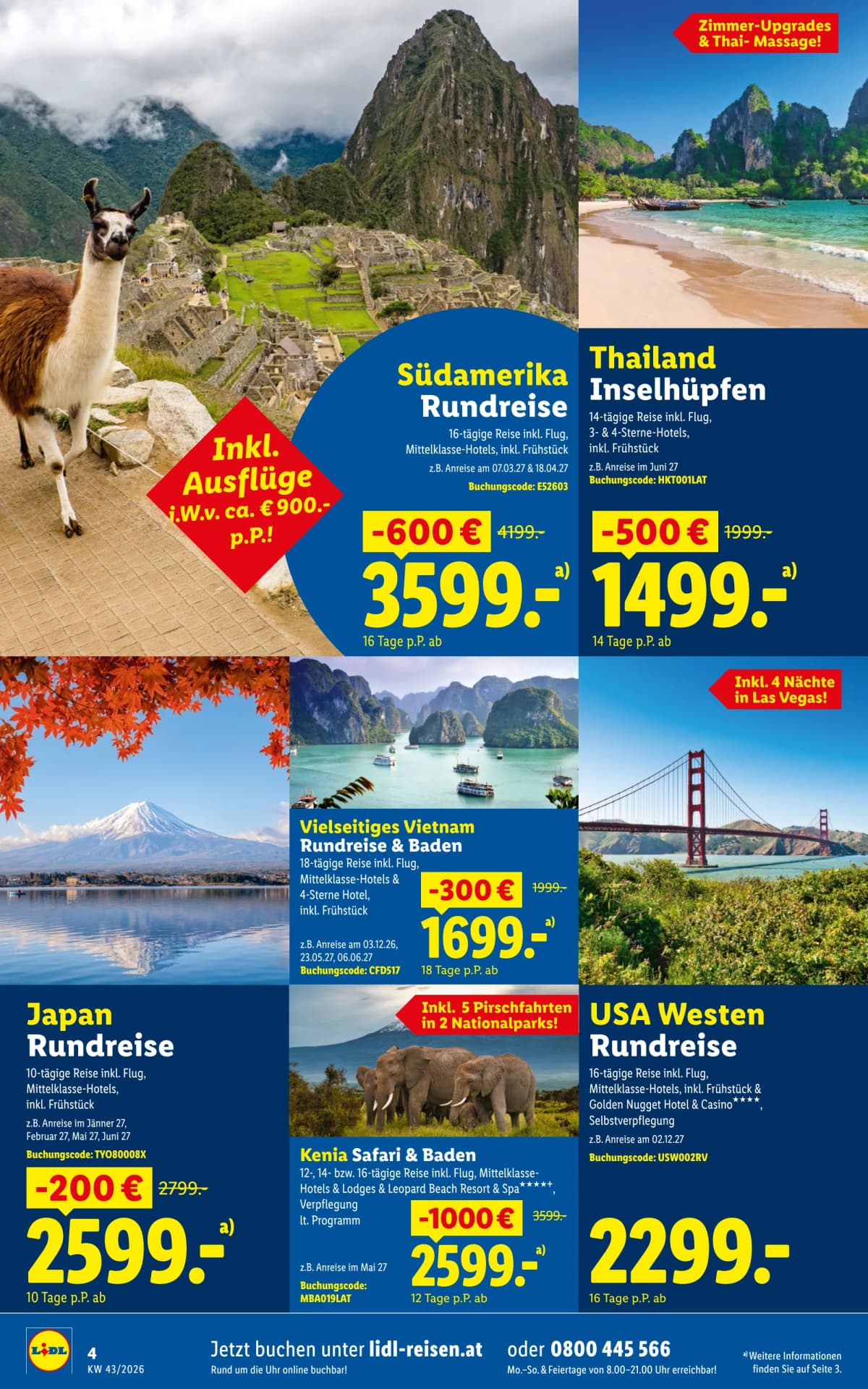 Seite 4 des Lidl Reisen Flugblatts – Sommer Verlängern