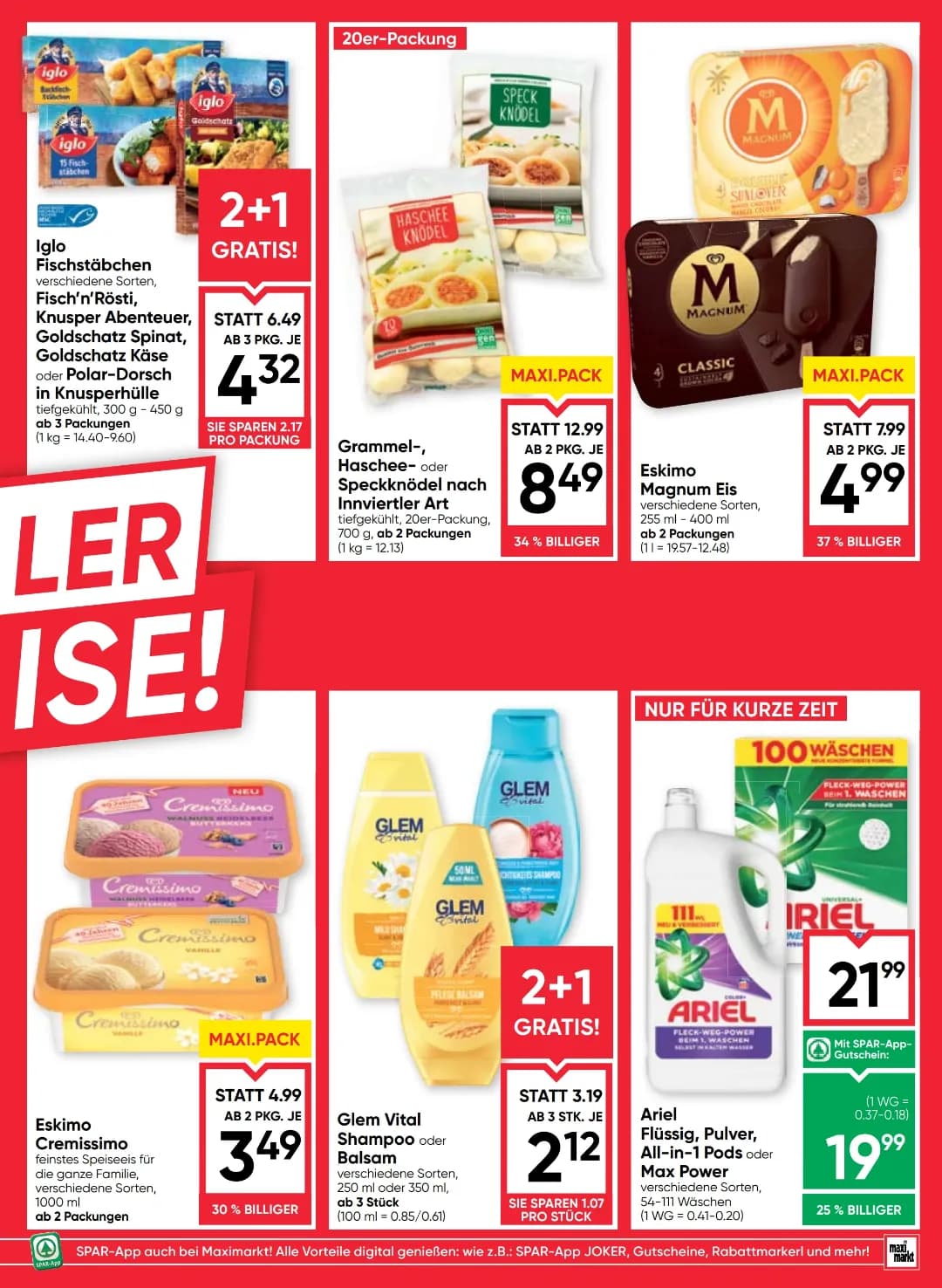 Seite 7 des Maximarkt Flugblatts – Wochenangebote ab 31.07.2026