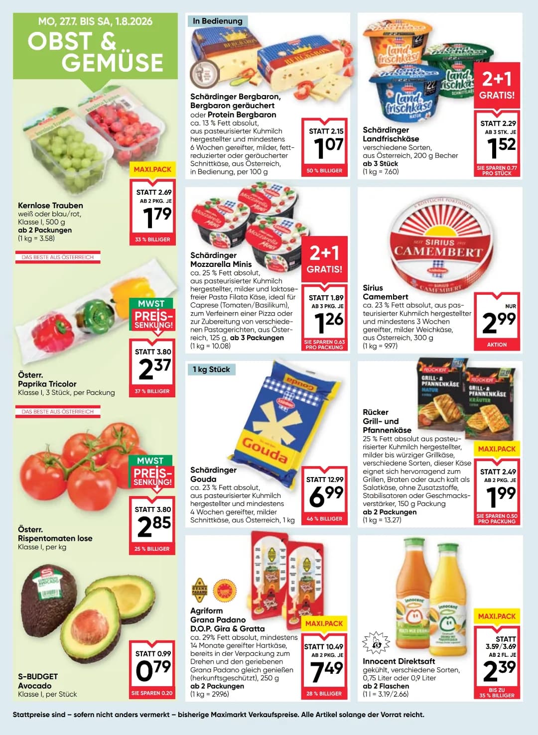 Seite 10 des Maximarkt Flugblatts – Wochenangebote ab 31.07.2026