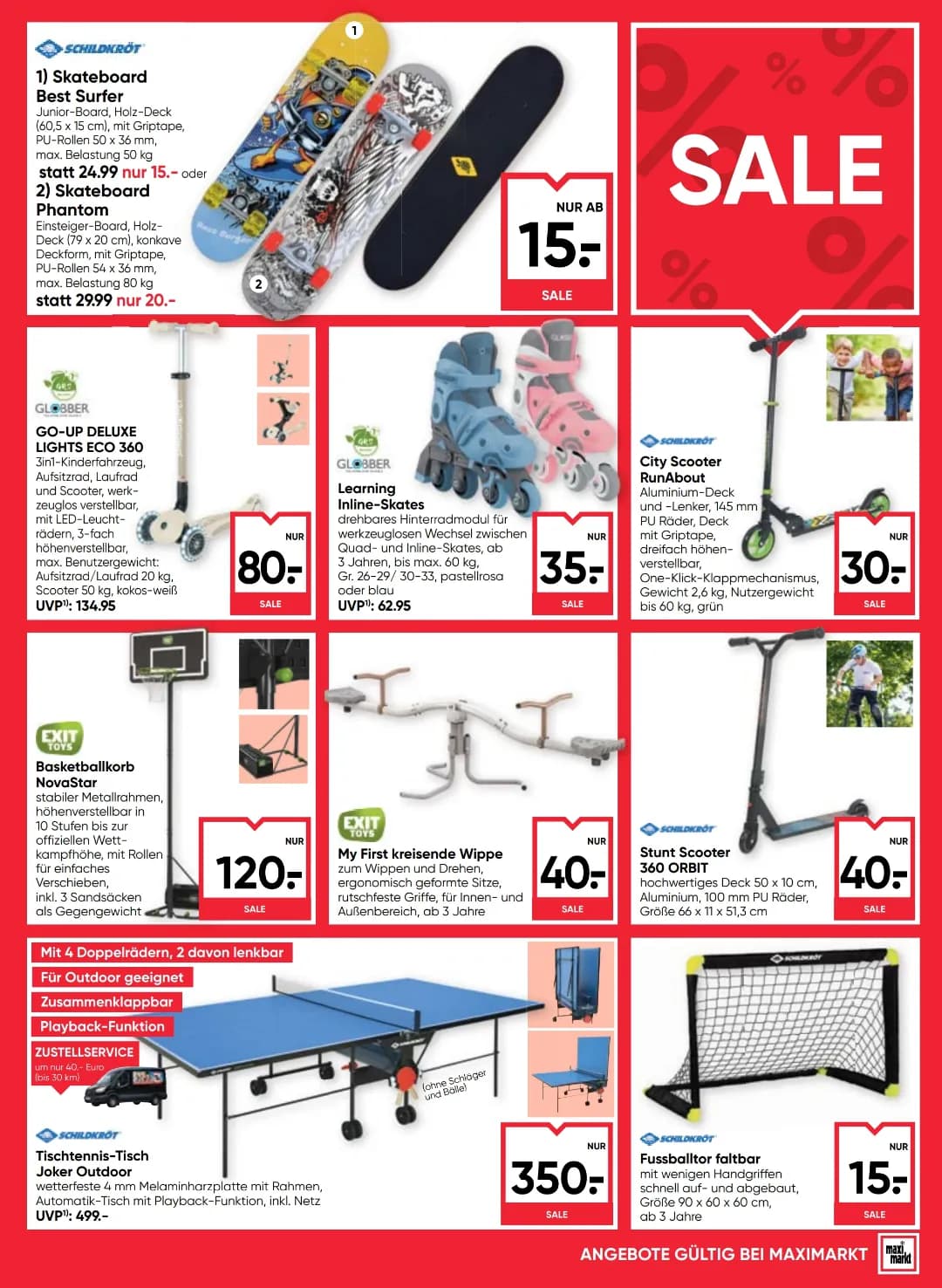 Seite 19 des Maximarkt Flugblatts – Wochenangebote ab 31.07.2026