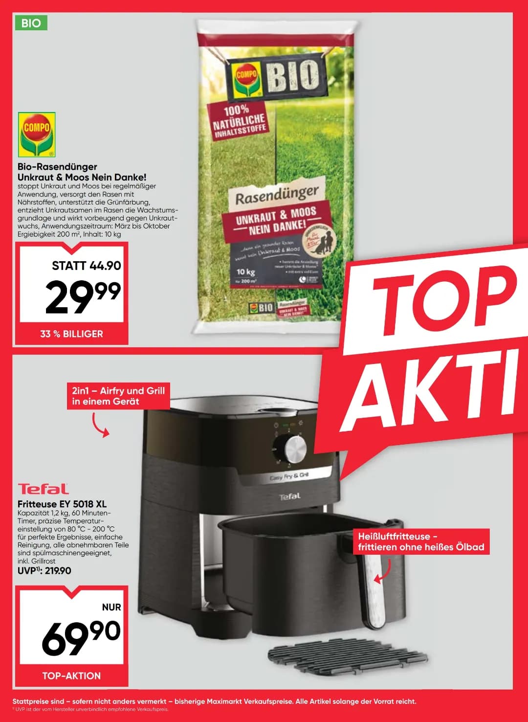 Seite 22 des Maximarkt Flugblatts – Wochenangebote ab 31.07.2026