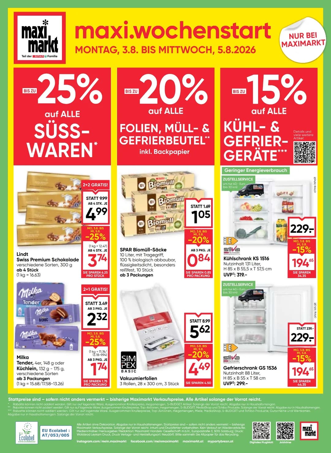 Seite 24 des Maximarkt Flugblatts – Wochenangebote ab 31.07.2026