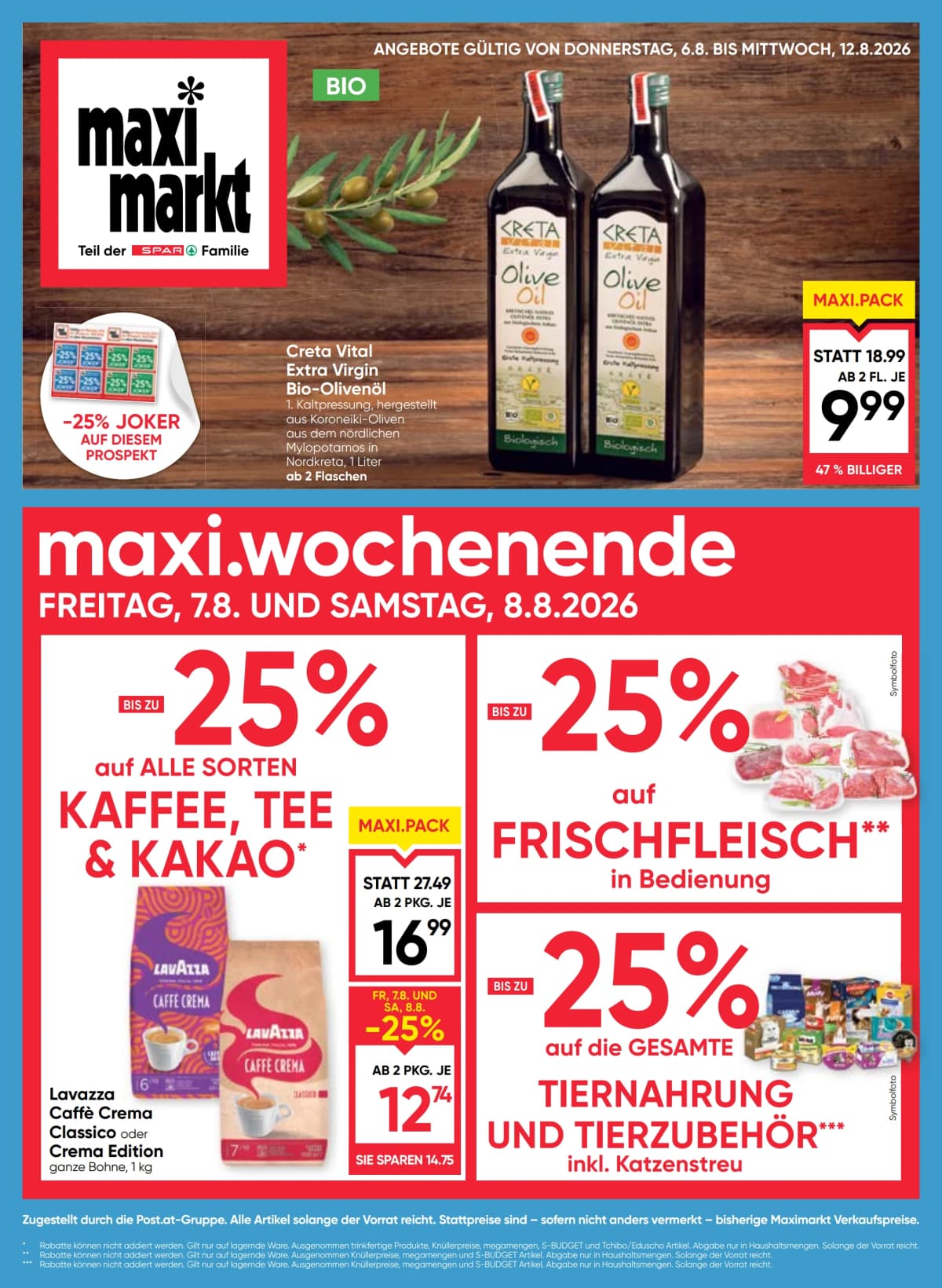 Seite 1 des Maximarkt Flugblatts – Aktuelle Angebote ab 23.08.2026.