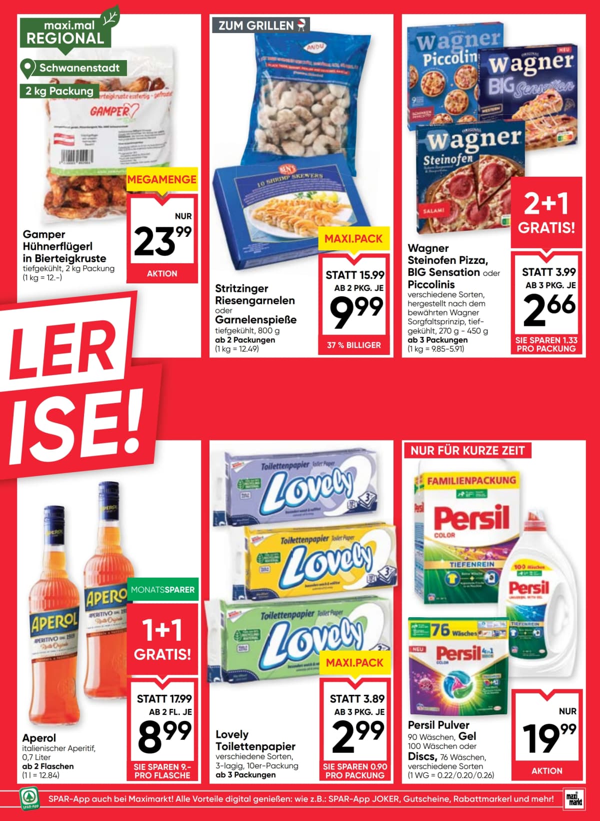 Seite 3 des Maximarkt Flugblatts – Aktuelle Angebote ab 23.08.2026.