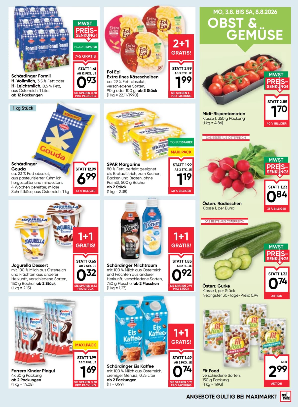Seite 9 des Maximarkt Flugblatts – Aktuelle Angebote ab 23.08.2026.