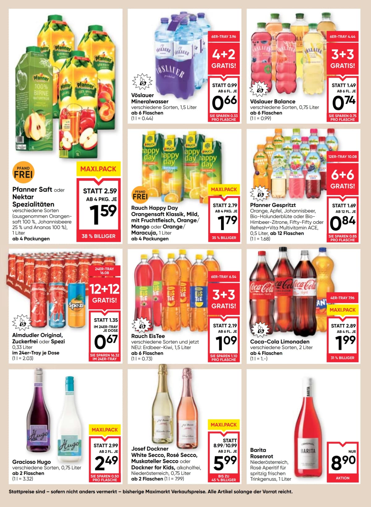 Seite 12 des Maximarkt Flugblatts – Aktuelle Angebote ab 23.08.2026.