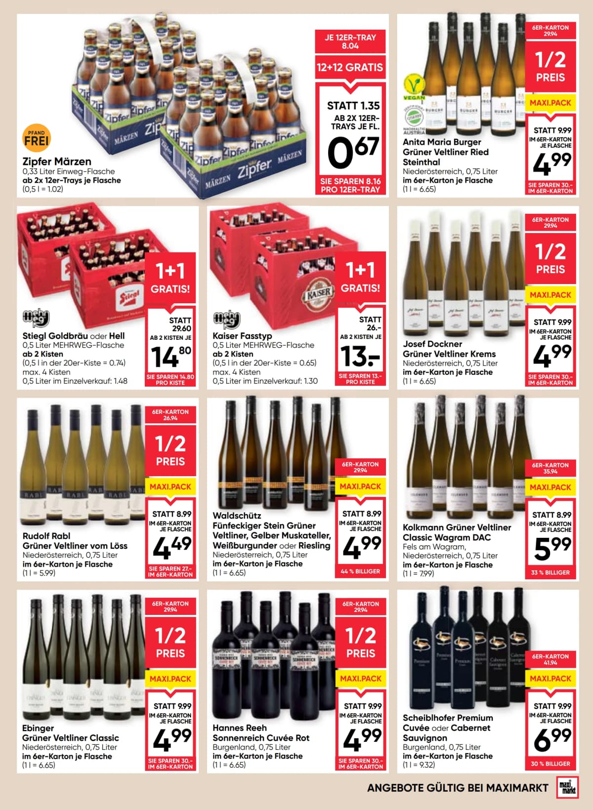 Seite 13 des Maximarkt Flugblatts – Aktuelle Angebote ab 23.08.2026.