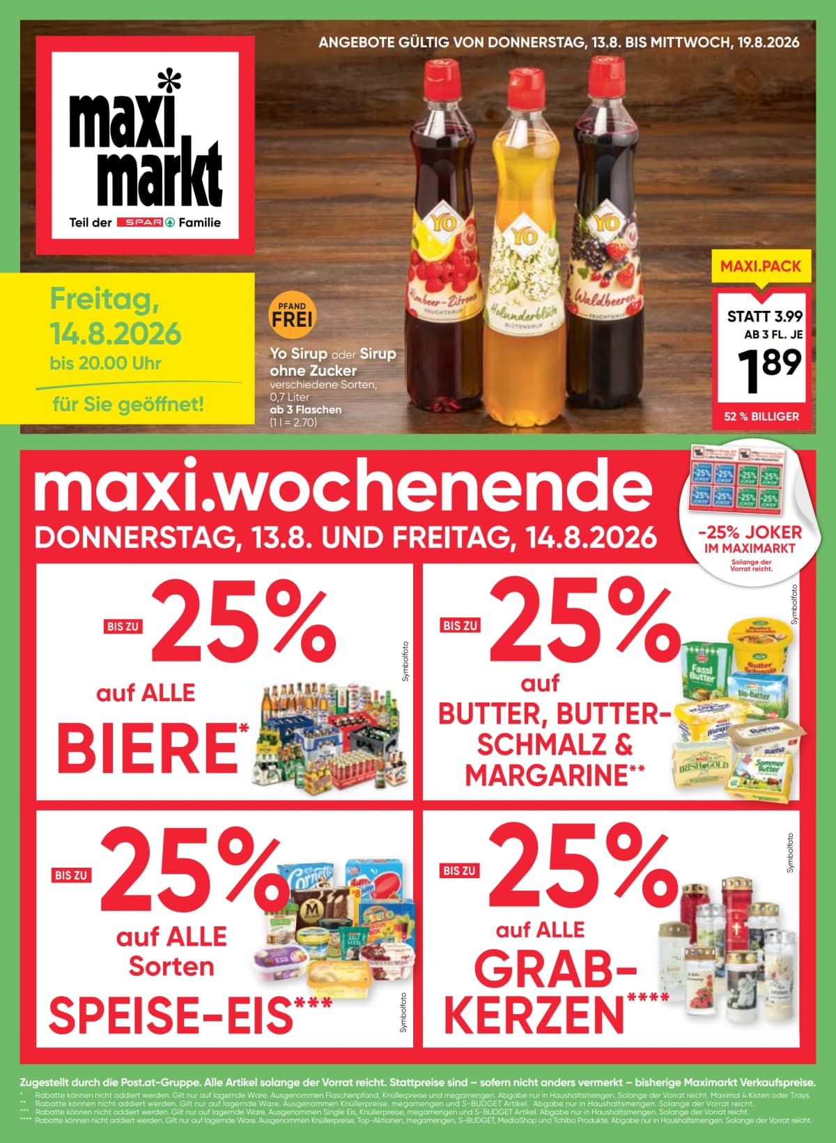 Seite 1 des Maximarkt Flugblatts – Aktuelles Flugblatt ab 23.08.2026.