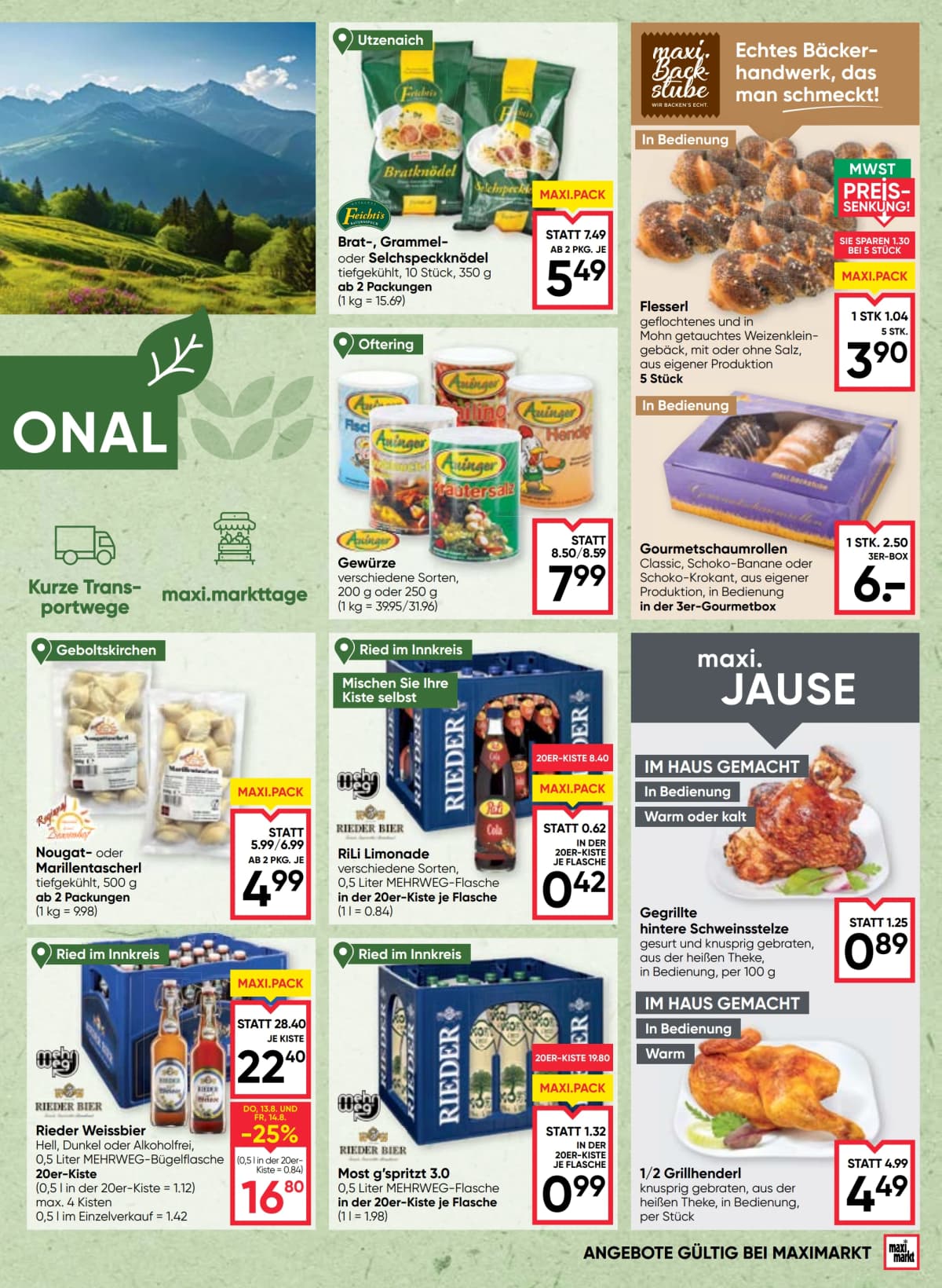 Seite 5 des Maximarkt Flugblatts – Aktuelles Flugblatt ab 23.08.2026.