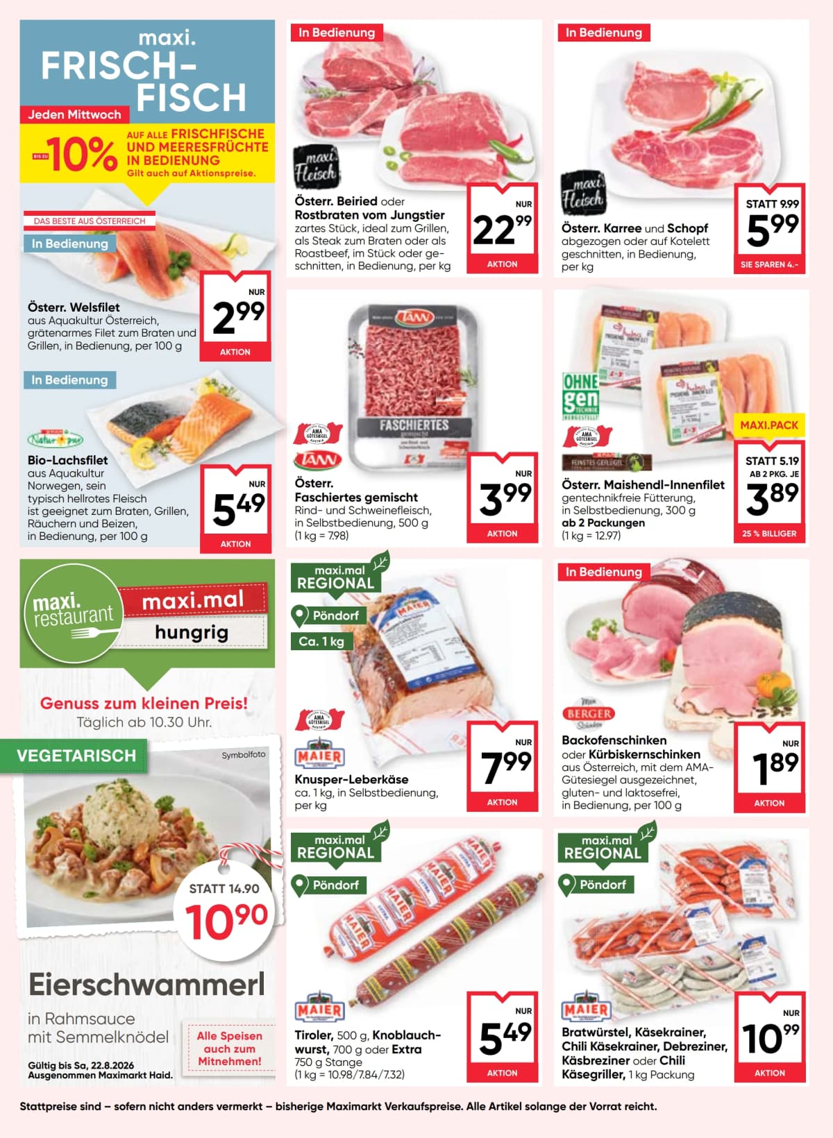 Seite 8 des Maximarkt Flugblatts – Aktuelles Flugblatt ab 23.08.2026.
