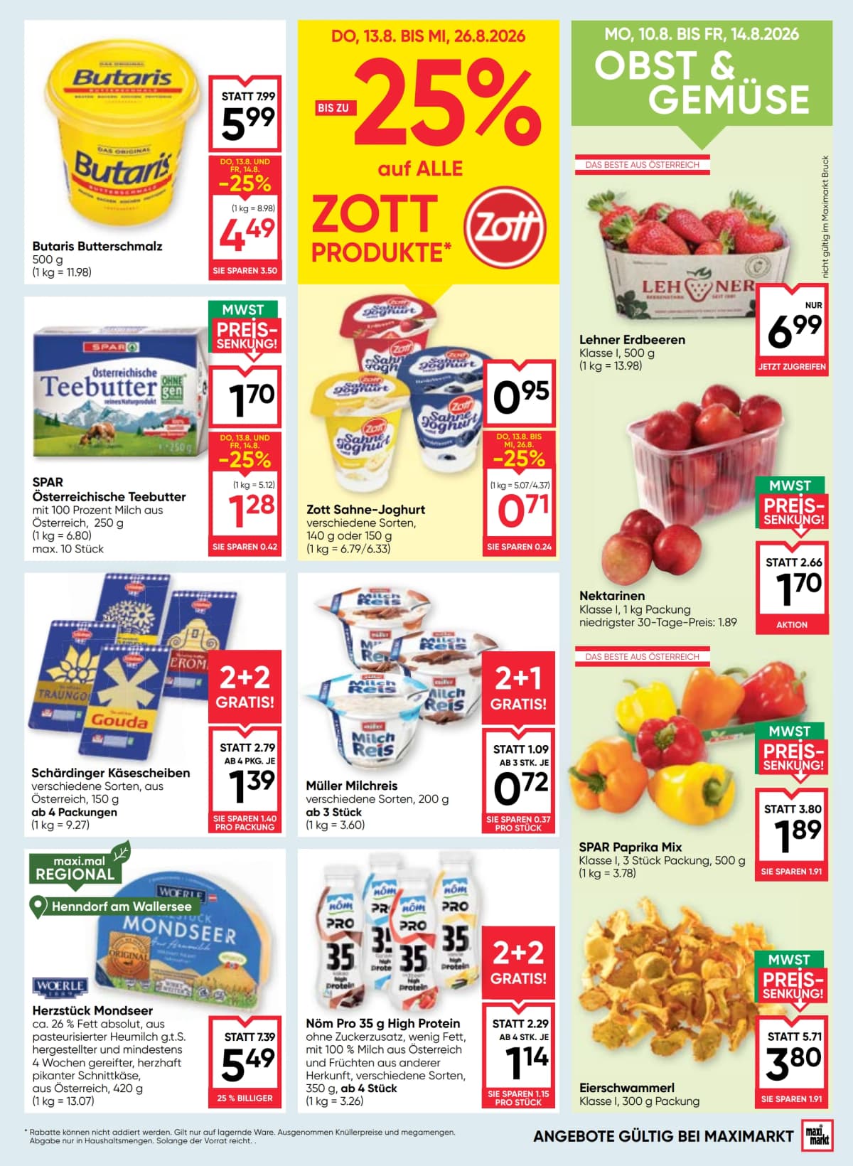 Seite 9 des Maximarkt Flugblatts – Aktuelles Flugblatt