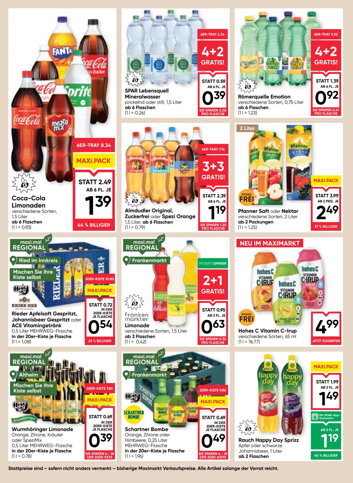 Seite 12 des Maximarkt Flugblatts – Aktuelles Flugblatt ab 23.08.2026.