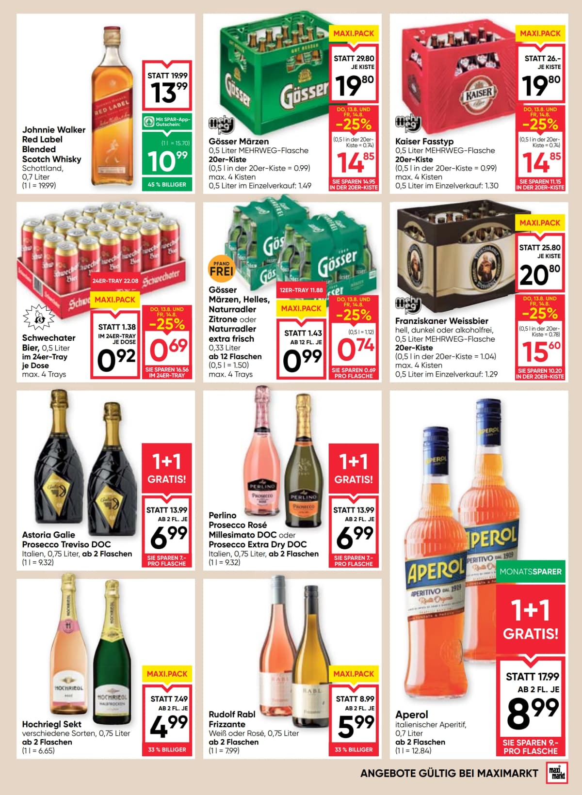 Seite 13 des Maximarkt Flugblatts – Aktuelles Flugblatt ab 23.08.2026.