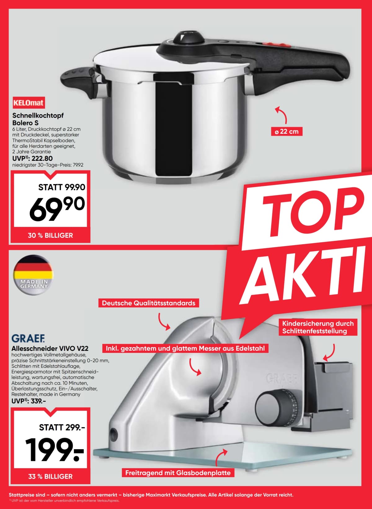 Seite 22 des Maximarkt Flugblatts – Aktuelles Flugblatt ab 23.08.2026.