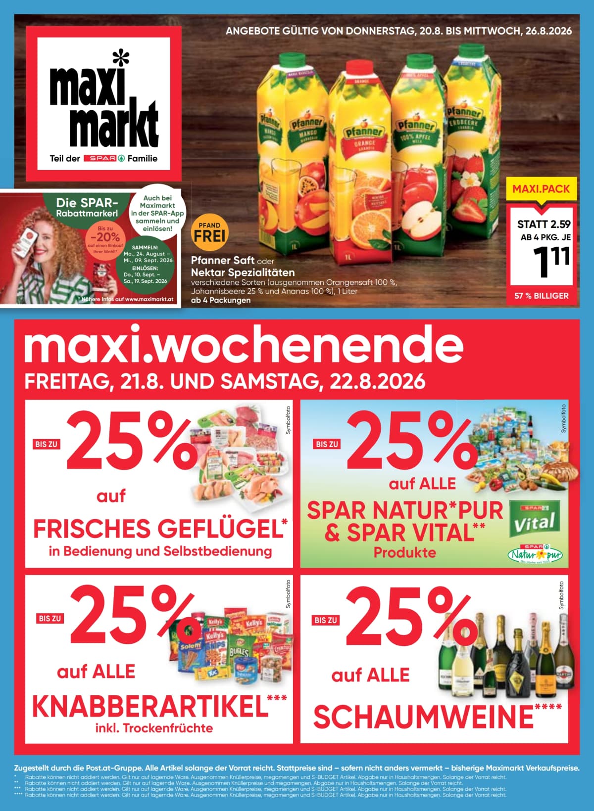 Seite 1 des Maximarkt Flugblatts – Aktuelles Flugblatt ab 23.08.2026.