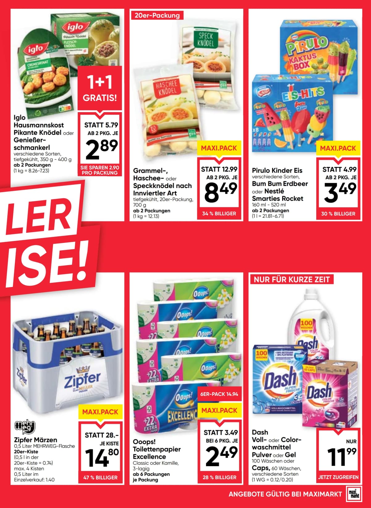 Seite 3 des Maximarkt Flugblatts – Aktuelles Flugblatt ab 23.08.2026.