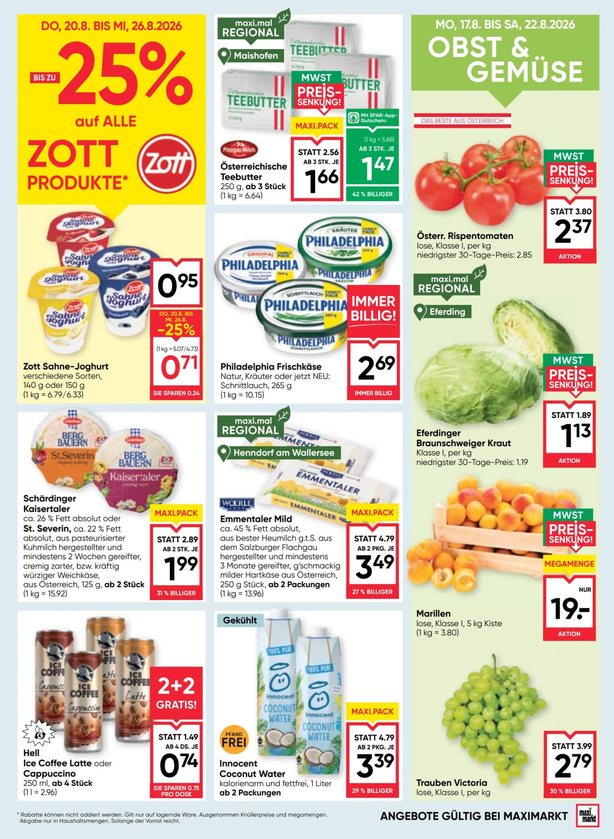 Seite 9 des Maximarkt Flugblatts – Aktuelles Flugblatt ab 23.08.2026.