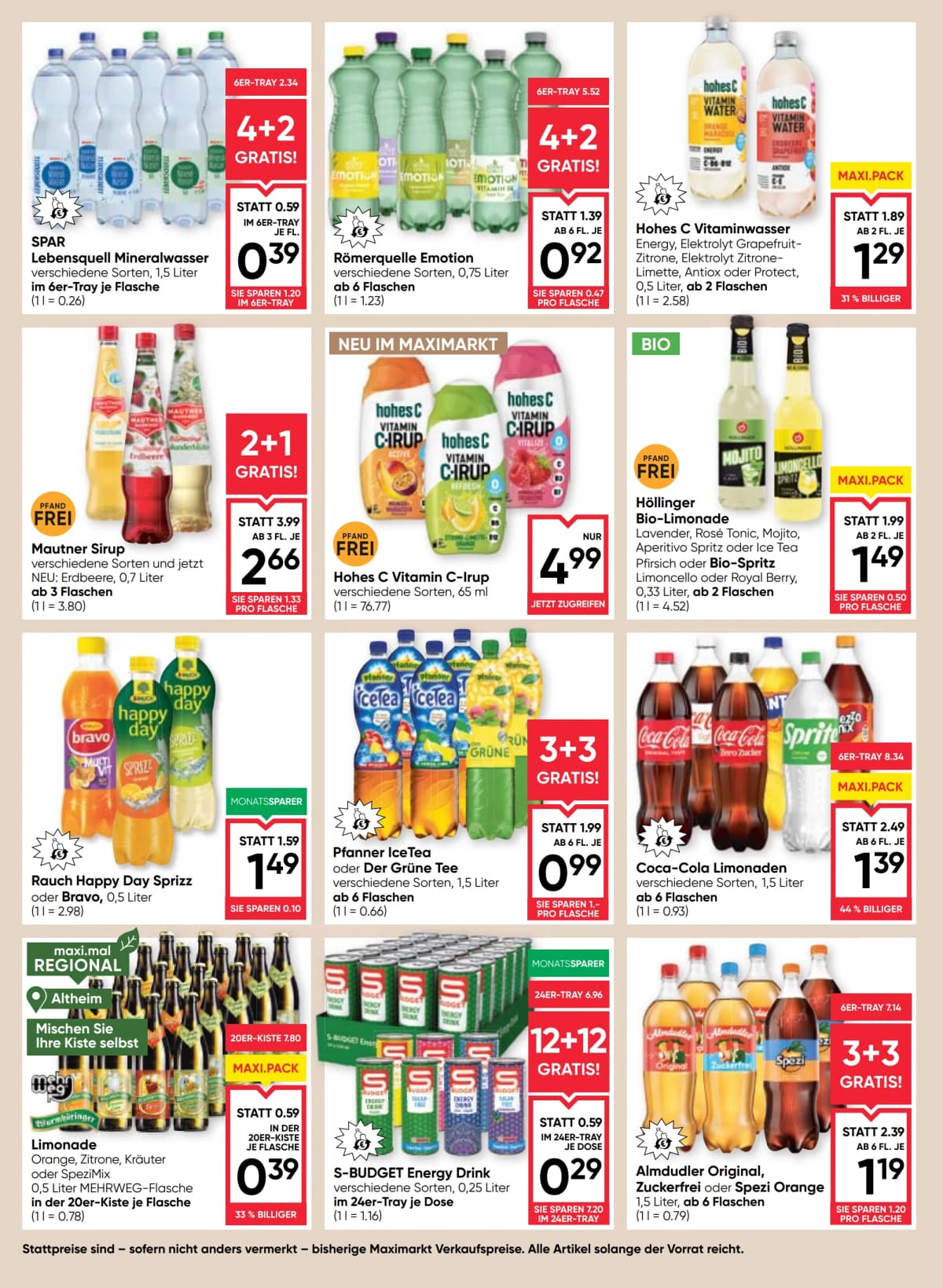 Seite 12 des Maximarkt Flugblatts – Aktuelles Flugblatt