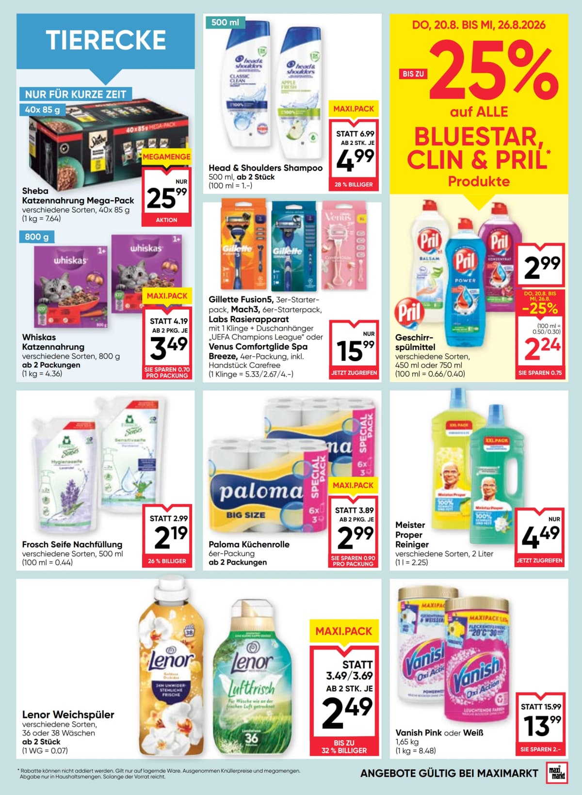 Seite 15 des Maximarkt Flugblatts – Aktuelles Flugblatt ab 23.08.2026.