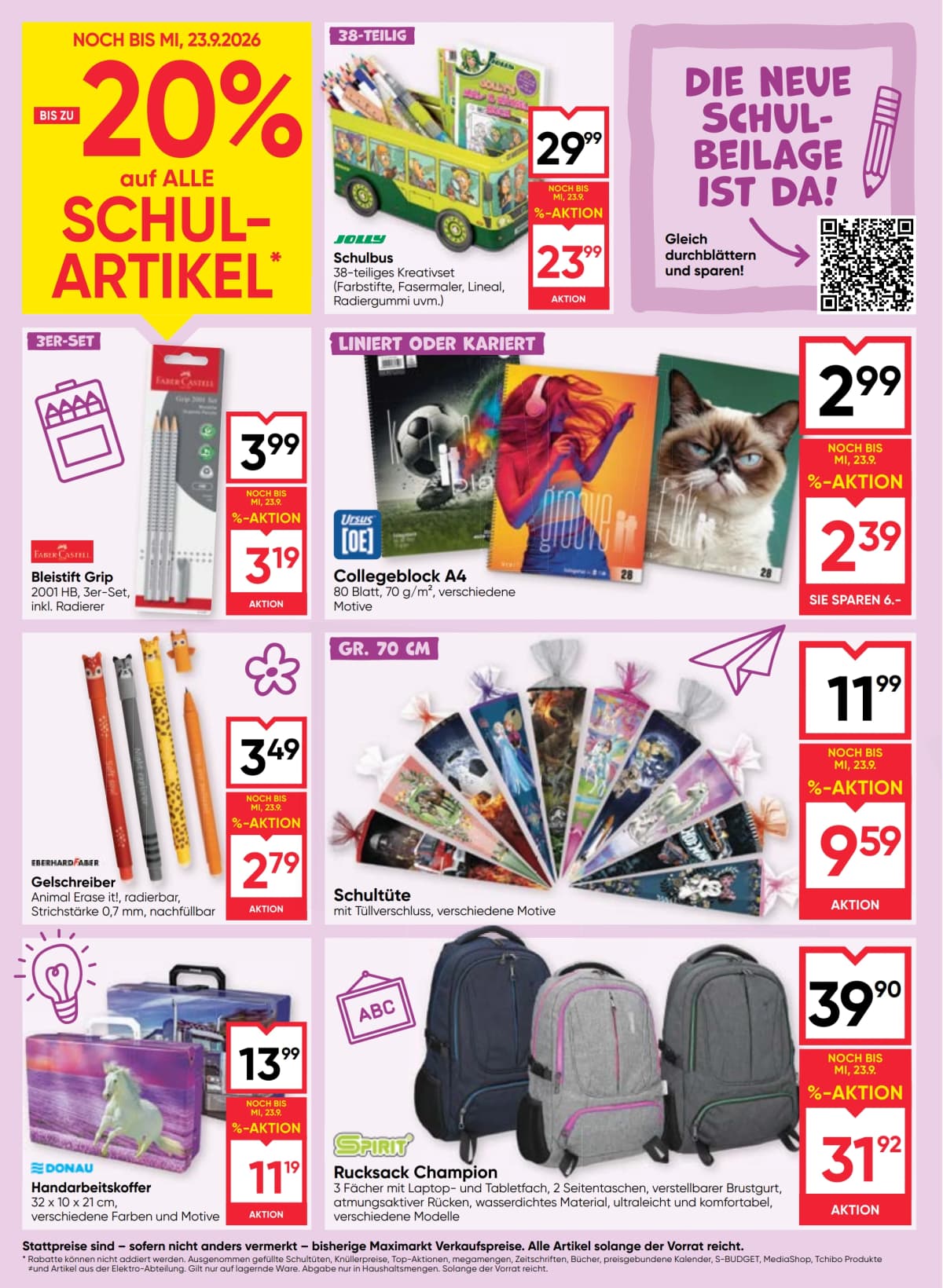 Seite 22 des Maximarkt Flugblatts – Aktuelles Flugblatt ab 23.08.2026.