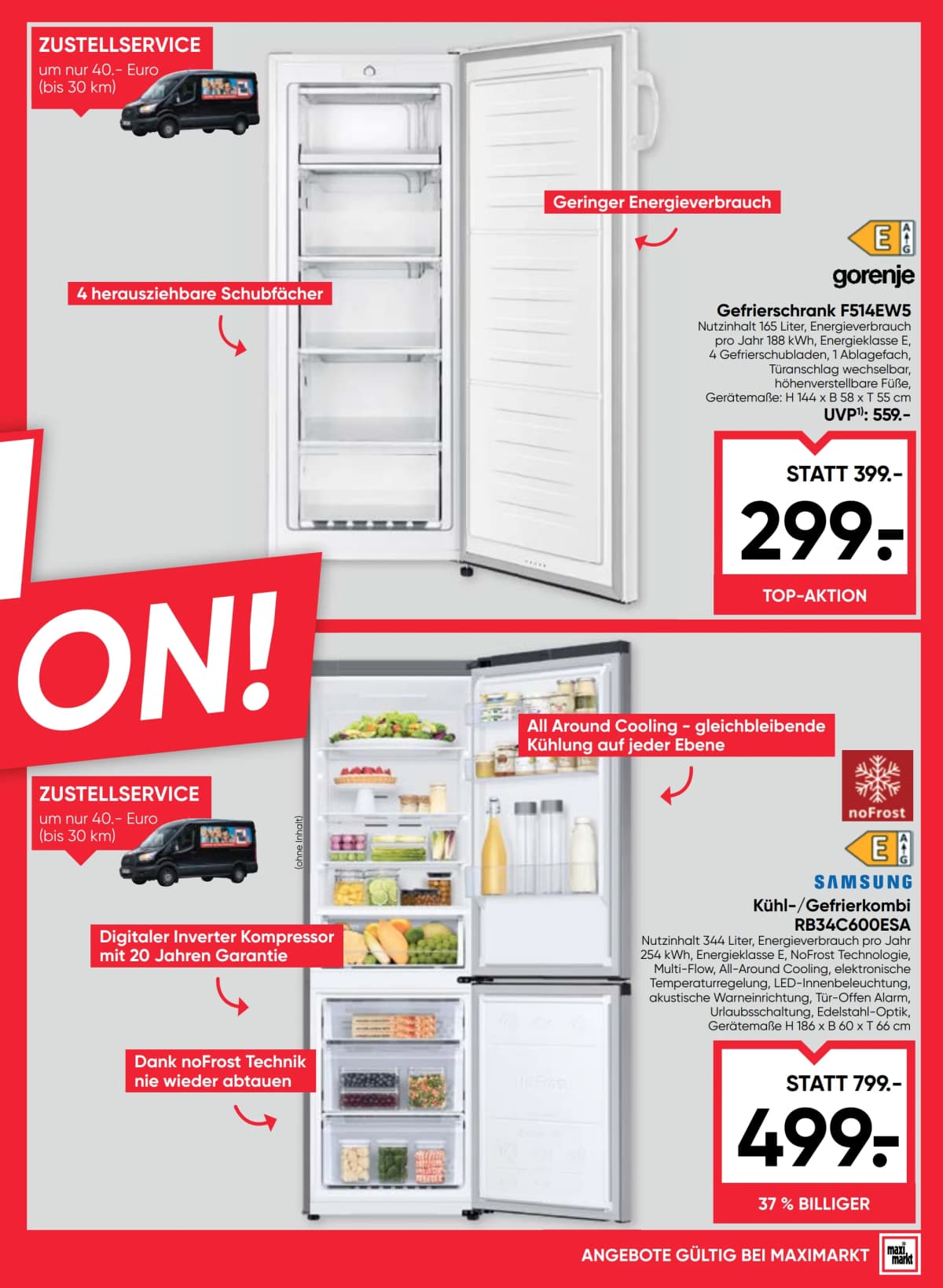Seite 3 des Maximarkt Flugblatts – Top Aktion