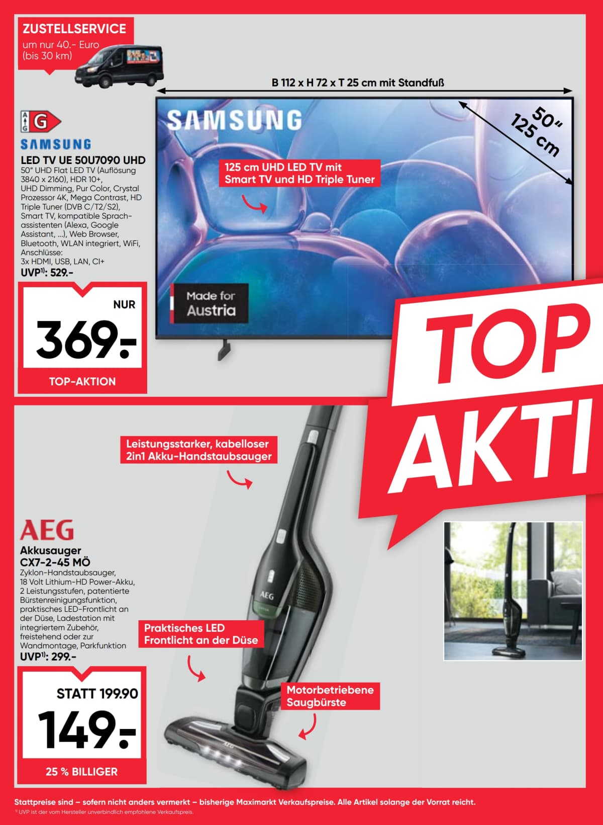 Seite 4 des Maximarkt Flugblatts – Top Aktion ab 23.08.2026.