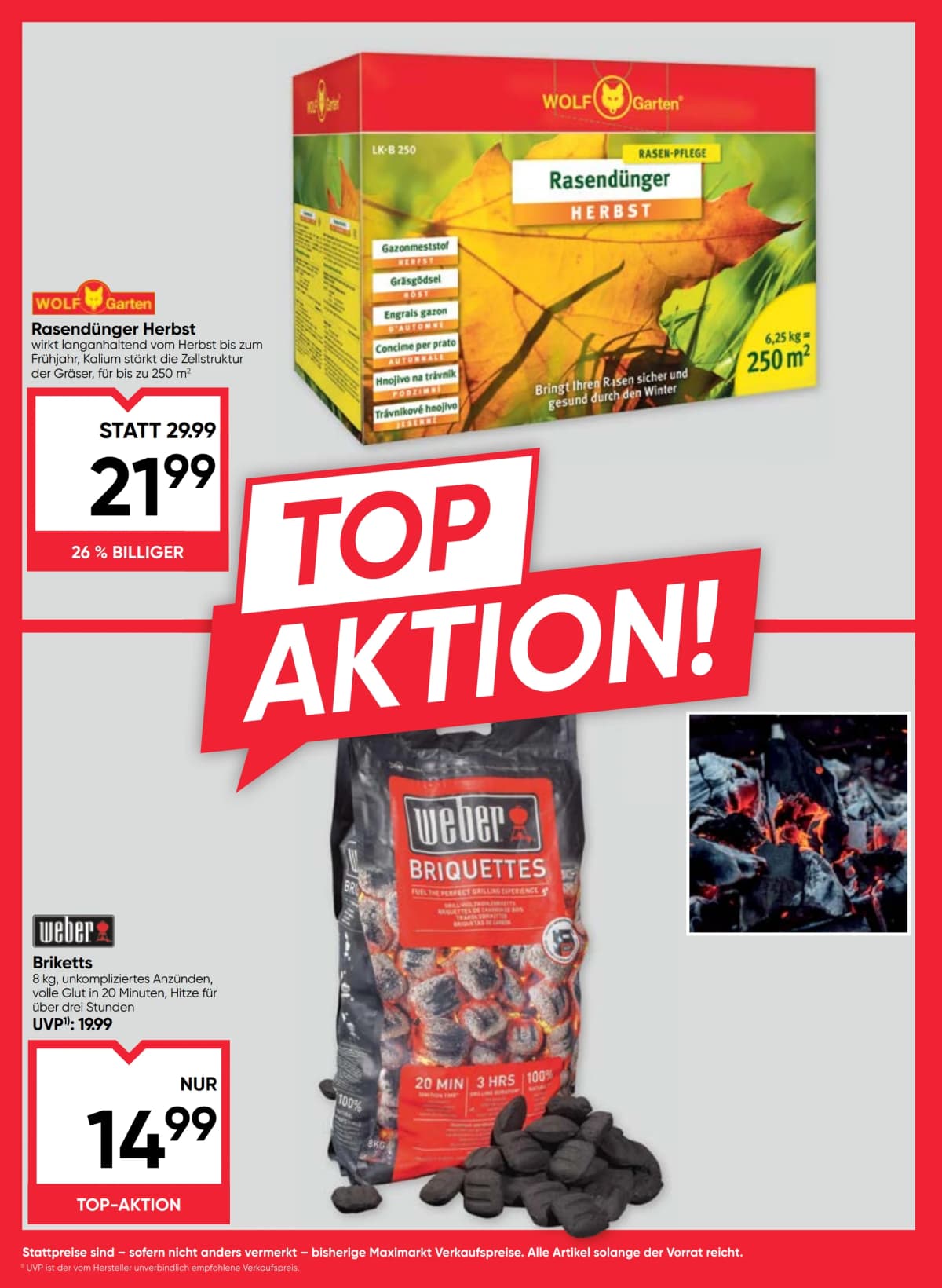 Seite 8 des Maximarkt Flugblatts – Top Aktion