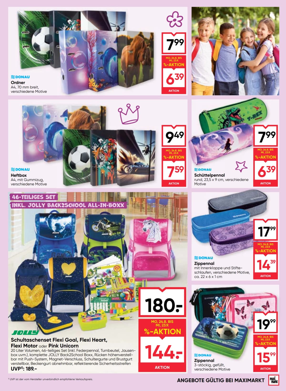 Seite 5 des Maximarkt Flugblatts – Back To School