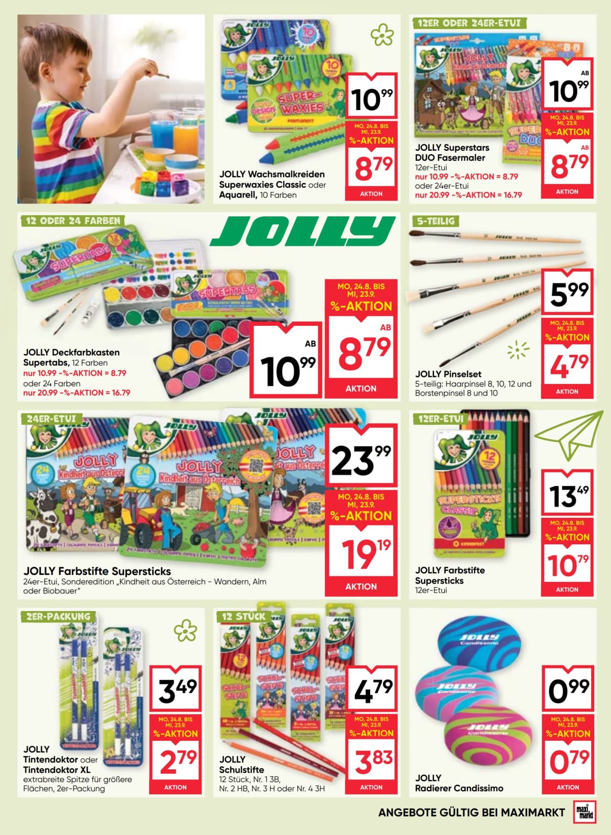 Seite 11 des Maximarkt Flugblatts – Back To School