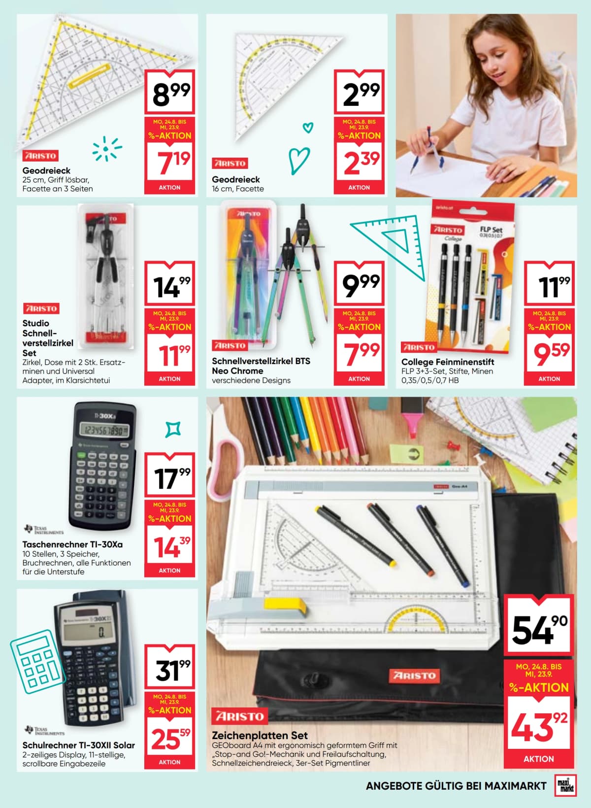 Seite 15 des Maximarkt Flugblatts – Back To School
