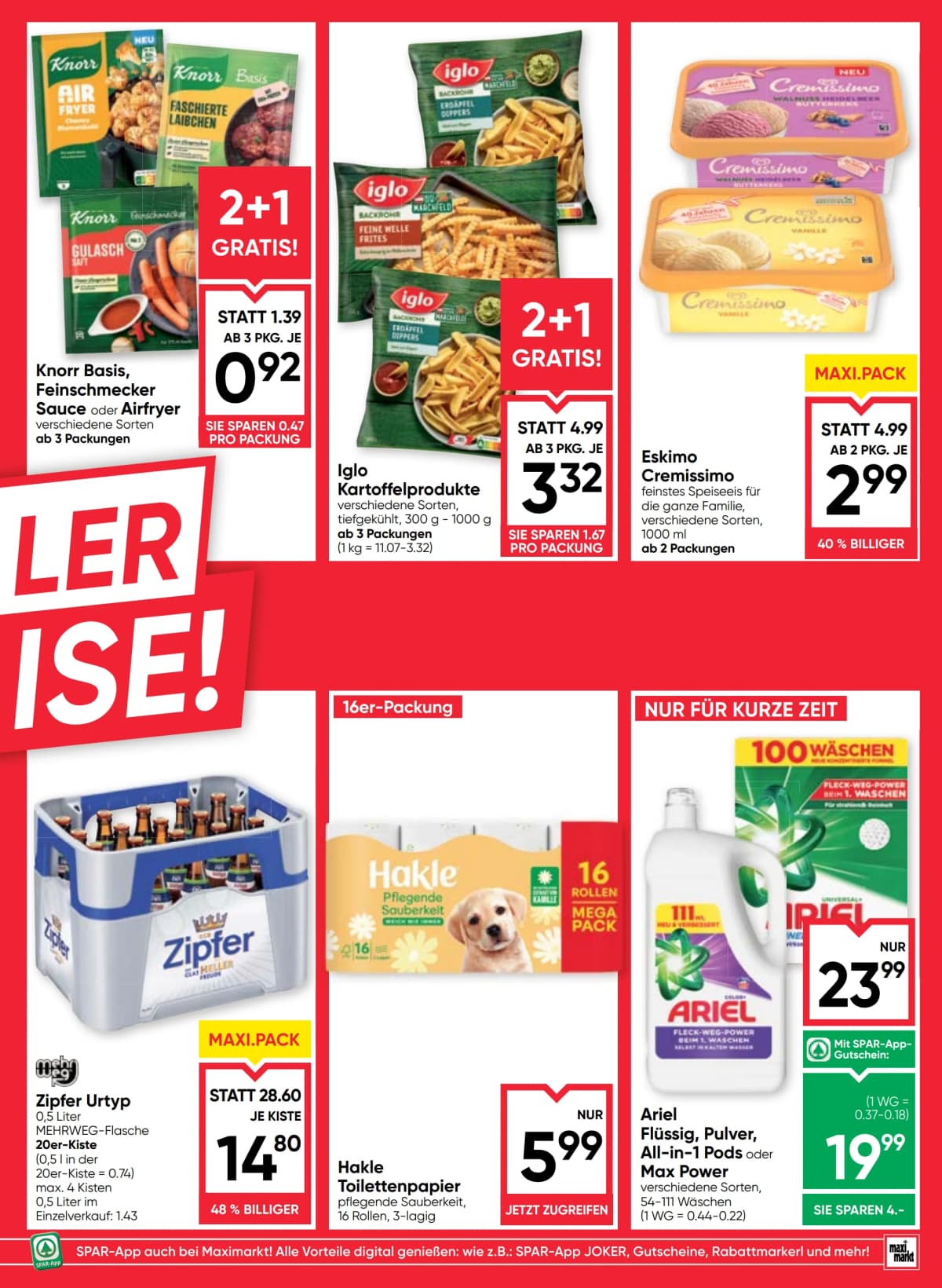 Seite 3 des Maximarkt Flugblatts – Aktuelle Angebote ab 09.09.2026.