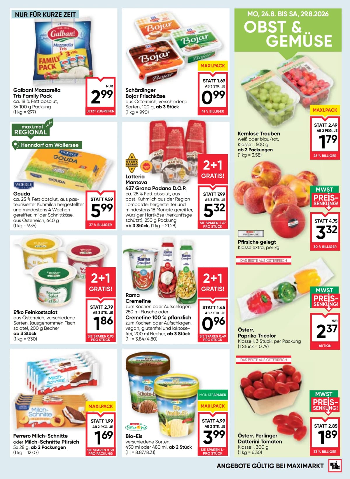 Seite 9 des Maximarkt Flugblatts – Aktuelle Angebote ab 09.09.2026.