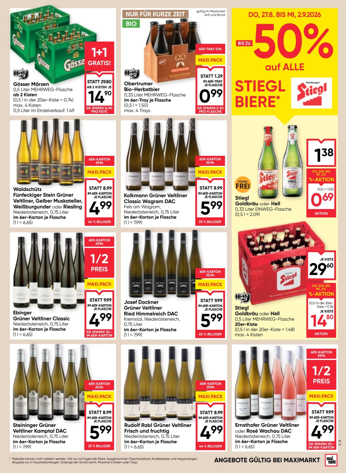 Seite 13 des Maximarkt Flugblatts – Aktuelle Angebote ab 09.09.2026.