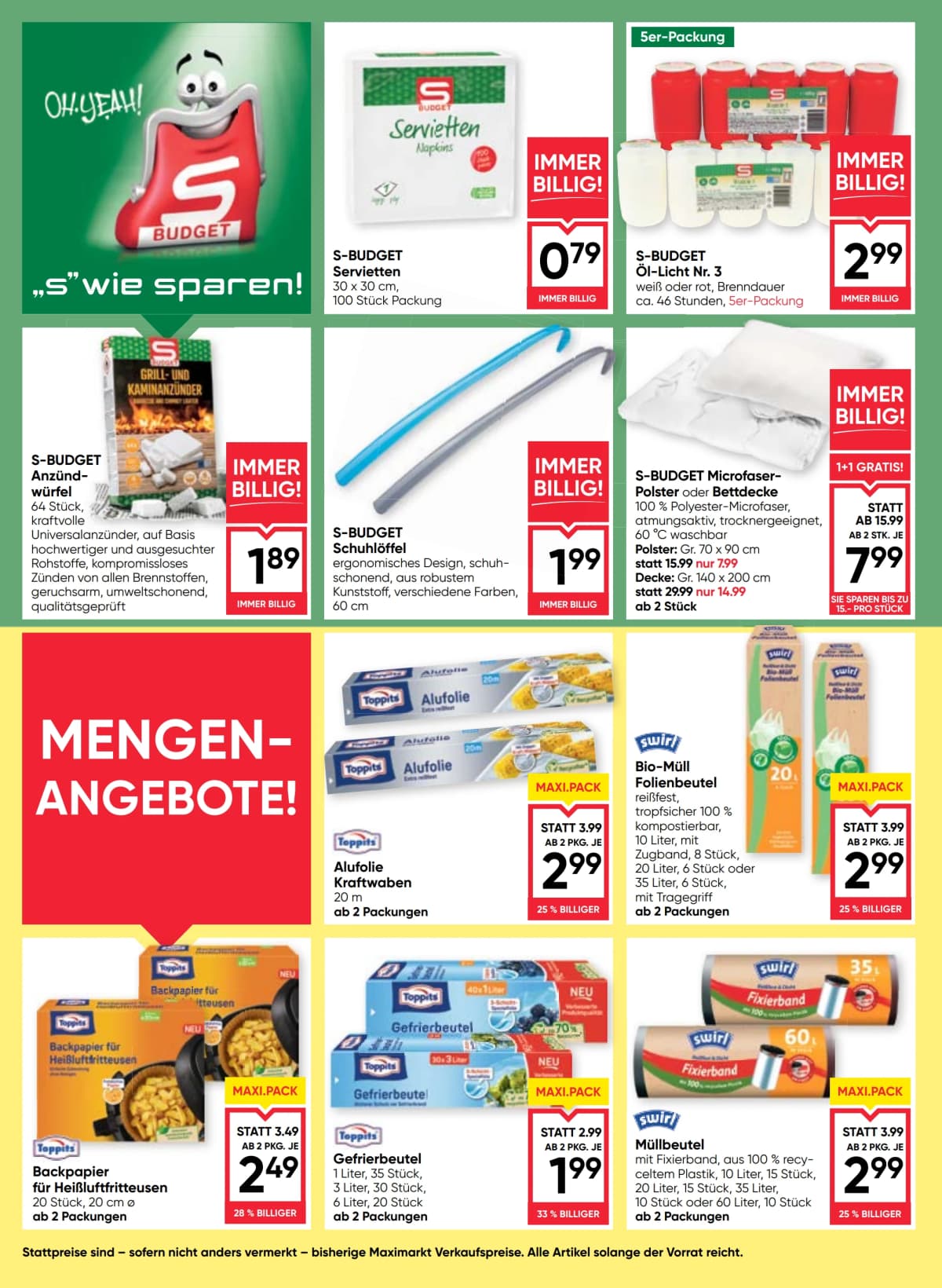 Seite 16 des Maximarkt Flugblatts – Aktuelle Angebote ab 09.09.2026.
