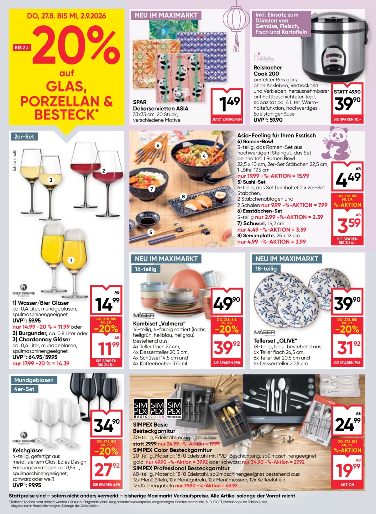 Seite 18 des Maximarkt Flugblatts – Aktuelle Angebote ab 09.09.2026.
