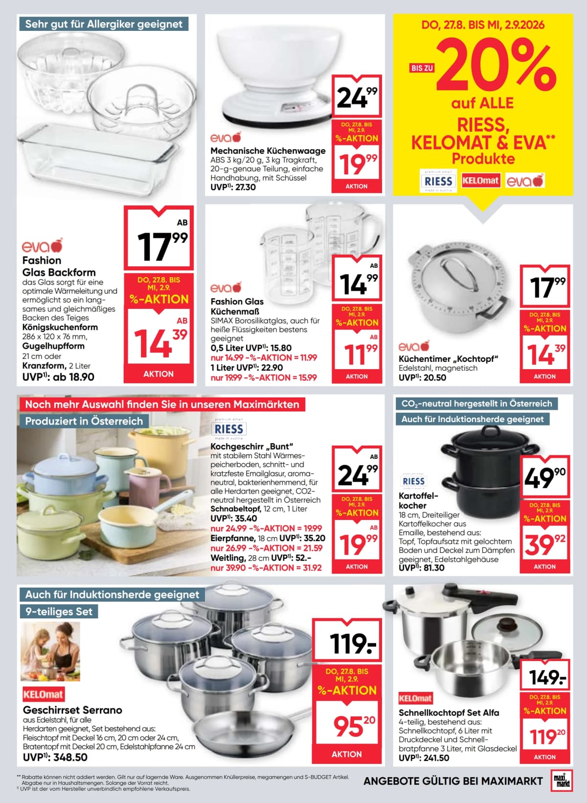 Seite 19 des Maximarkt Flugblatts – Aktuelle Angebote ab 09.09.2026.